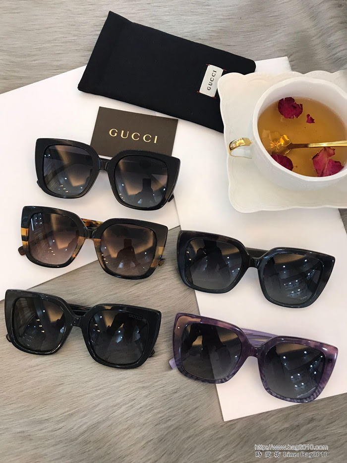 GUCCI古馳 2019新款 GG0180 板材偏光太陽鏡  lly1448